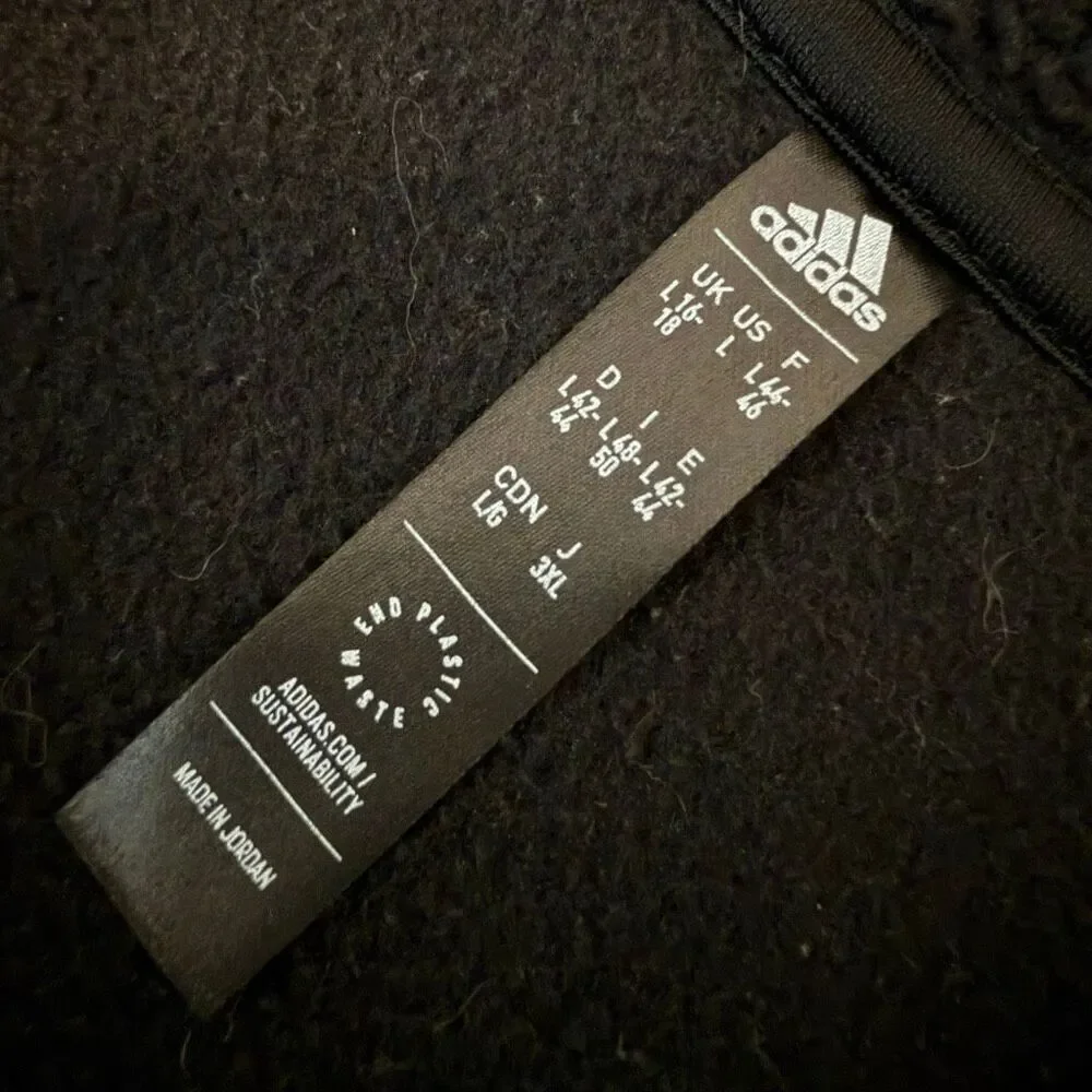 adidas black cropped